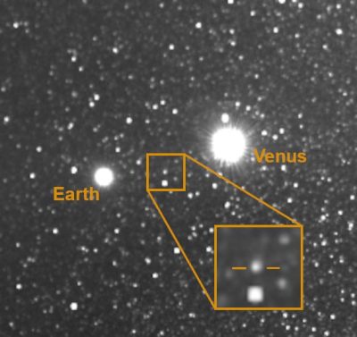 Vista de la sonda solar Parker del cometa Leonard
