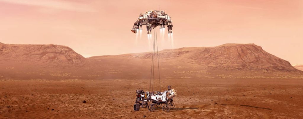 Montar sobre los hombros del Rover de la NASA